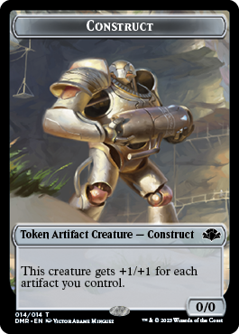 Goblin // Construct Double-Sided Token [Dominaria Remastered Tokens] | Good Games Modbury