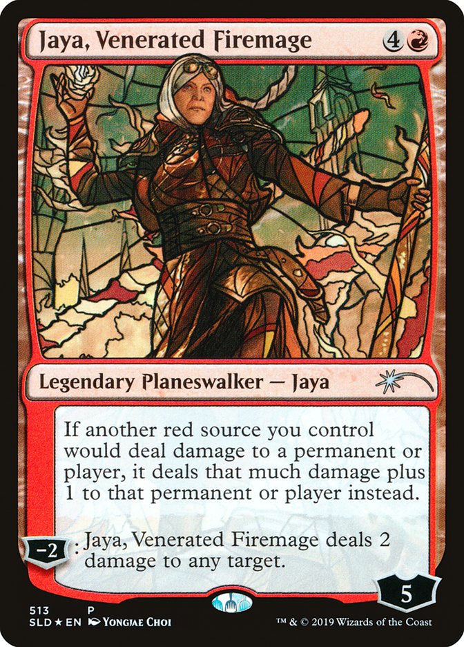 Jaya, Venerated Firemage (Stained Glass) [Secret Lair Drop Promos] | Good Games Modbury