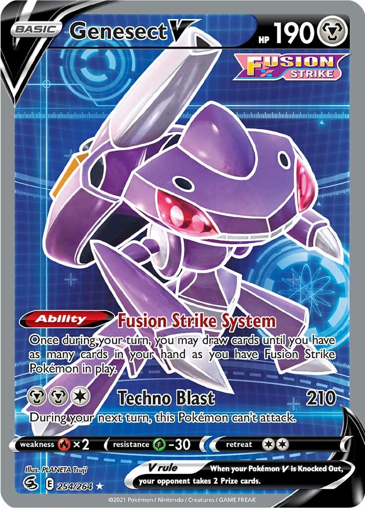 Genesect V (254/264) [Sword & Shield: Fusion Strike] | Good Games Modbury