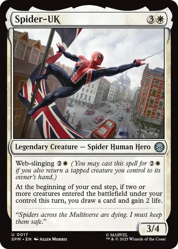 Spider-UK 17/198 (Marvel's Spider-Man)  - Foil | Good Games Modbury