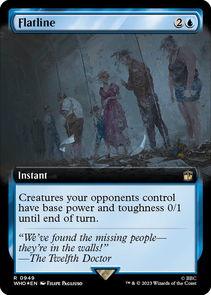 Flatline 949/331 (Universes Beyond: Doctor Who)  - Extended Art Surge Foil | Good Games Modbury