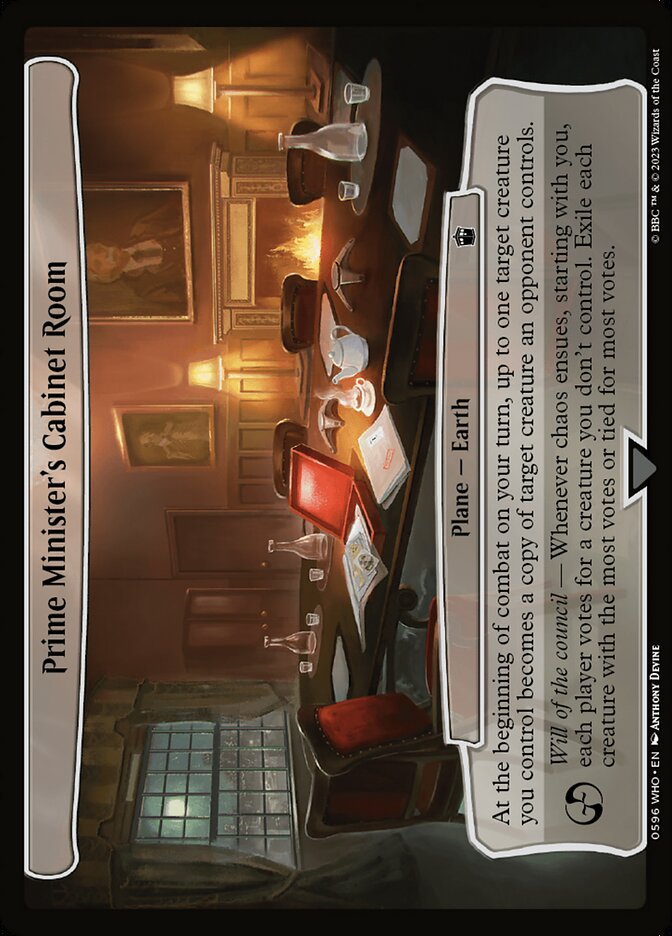 Prime Minister's Cabinet Room 596/331 (Planechase: Universes Beyond: Doctor Who)  | Good Games Modbury