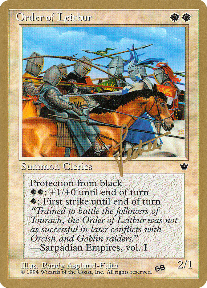 Order of Leitbur (Group) (Bertrand Lestree) (SB) [Pro Tour Collector Set] | Good Games Modbury