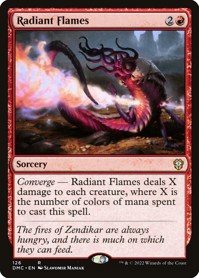 Radiant Flames 126/50 (Commander: Dominaria United)  | Good Games Modbury