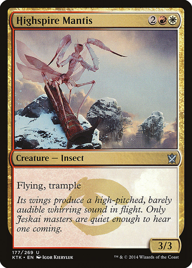 Highspire Mantis [Khans of Tarkir] | Good Games Modbury