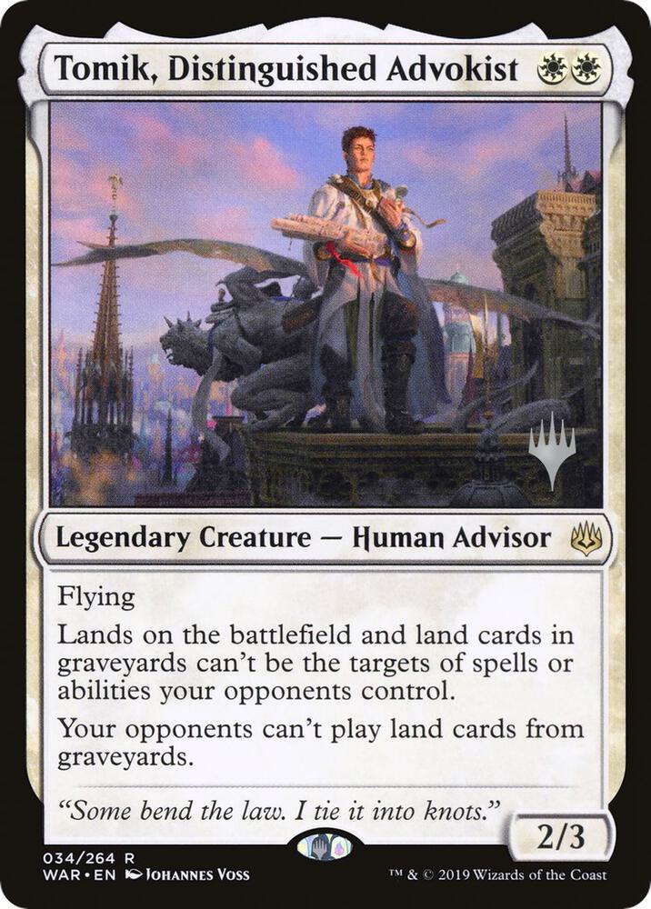 Tomik Distinguished Advokist 34 (Promo Pack: Throne of Eldraine)  - Foil | Good Games Modbury
