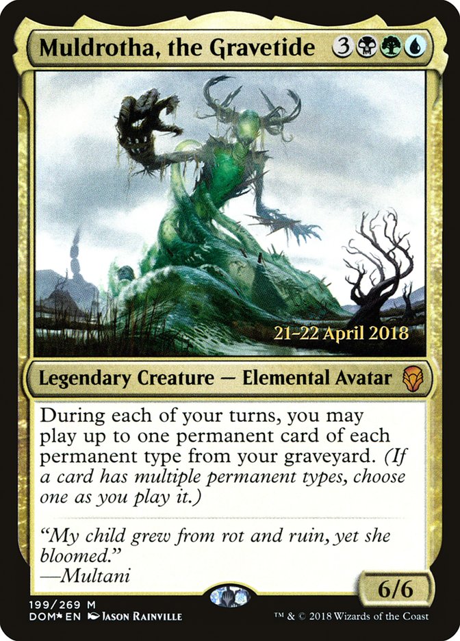 Muldrotha, the Gravetide [Dominaria Prerelease Promos] | Good Games Modbury