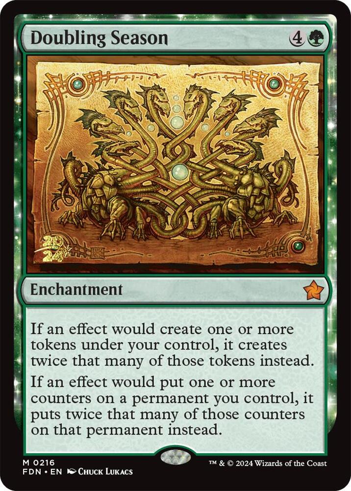 Doubling Season 216s/101 (Prerelease Cards)  - Foil | Good Games Modbury