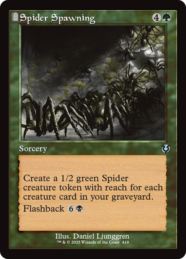 Spider Spawning (Retro Frame) [Innistrad Remastered] | Good Games Modbury