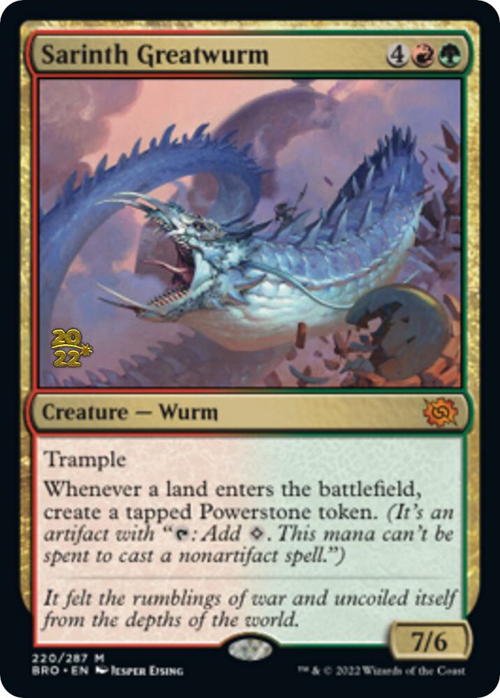 Sarinth Greatwurm 220s/169 (Prerelease Cards)  - Foil | Good Games Modbury