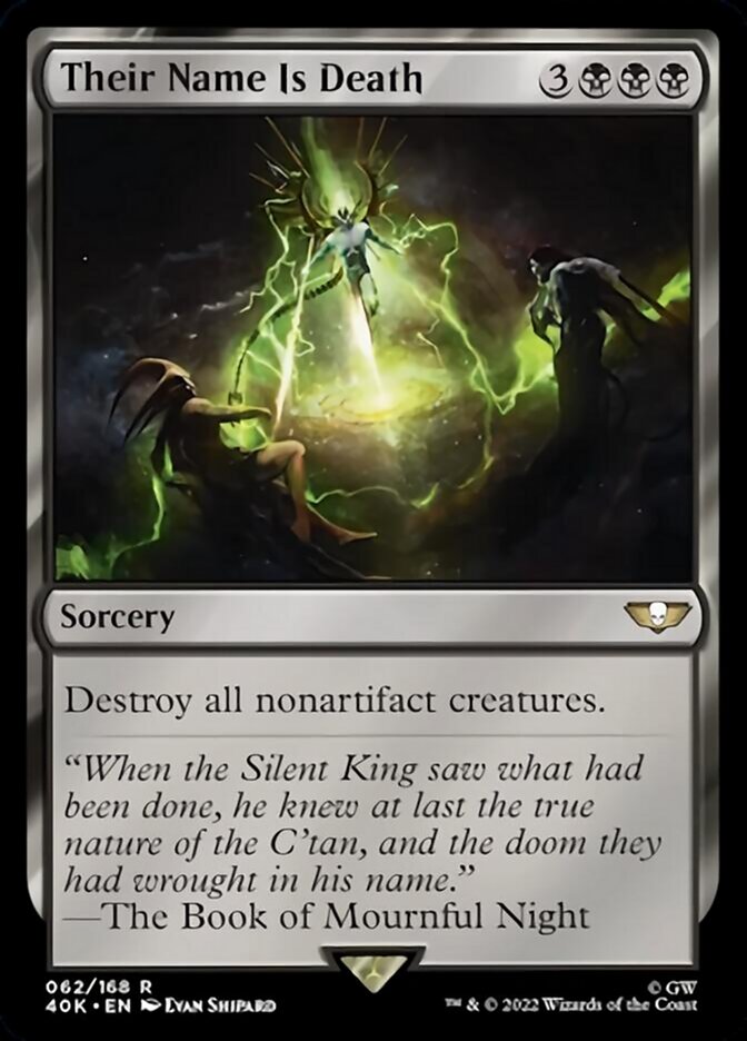 Their Name Is Death (Surge Foil) [Universes Beyond: Warhammer 40,000] | Good Games Modbury