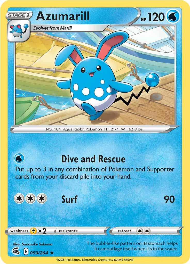 Azumarill (059/264) [Sword & Shield: Fusion Strike] | Good Games Modbury