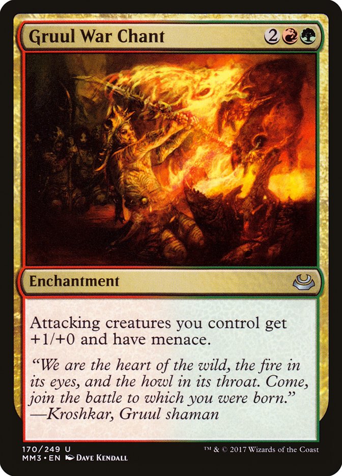 Gruul War Chant 170/249 (Modern Masters 2017)  - Foil | Good Games Modbury