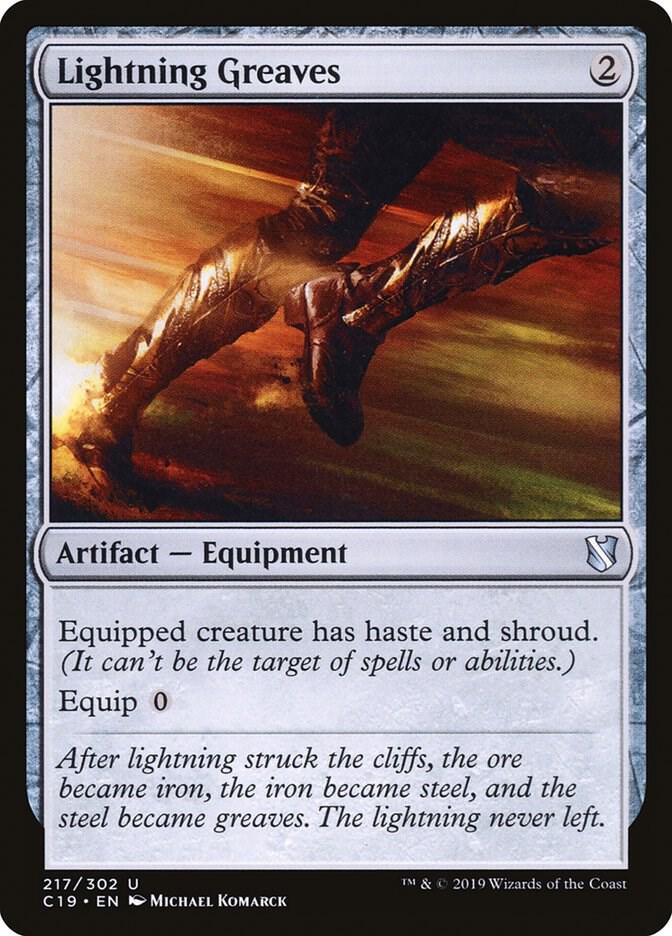 Lightning Greaves 217/302 (Commander 2019)  | Good Games Modbury