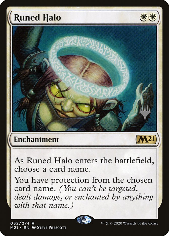 Runed Halo (Promo Pack) [Core Set 2021 Promos] | Good Games Modbury
