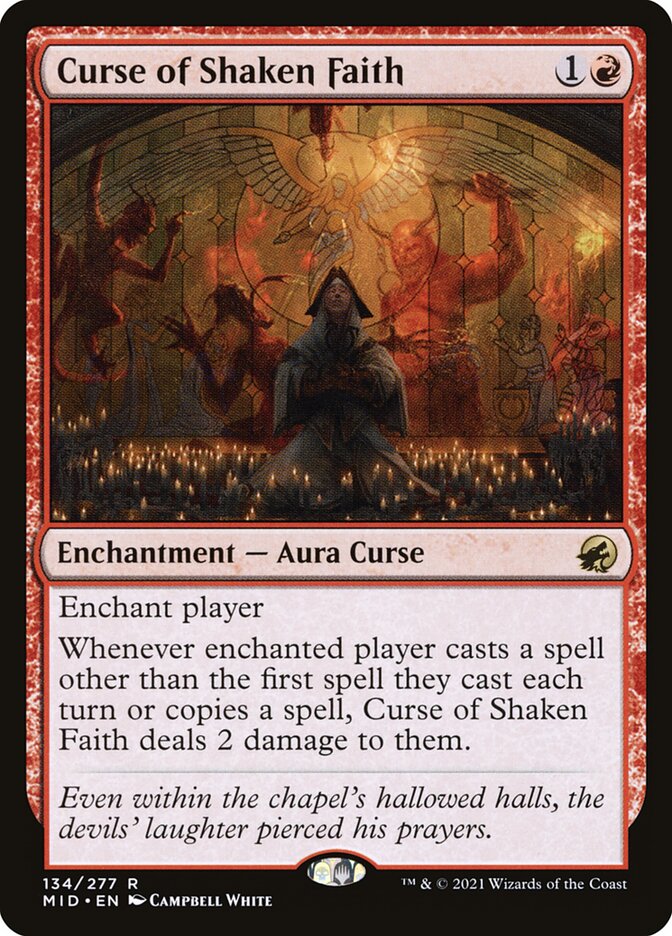 Curse of Shaken Faith 134/277 (Innistrad: Midnight Hunt)  | Good Games Modbury