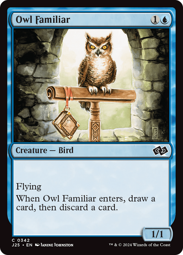 Owl Familiar [Foundations Jumpstart] | Good Games Modbury