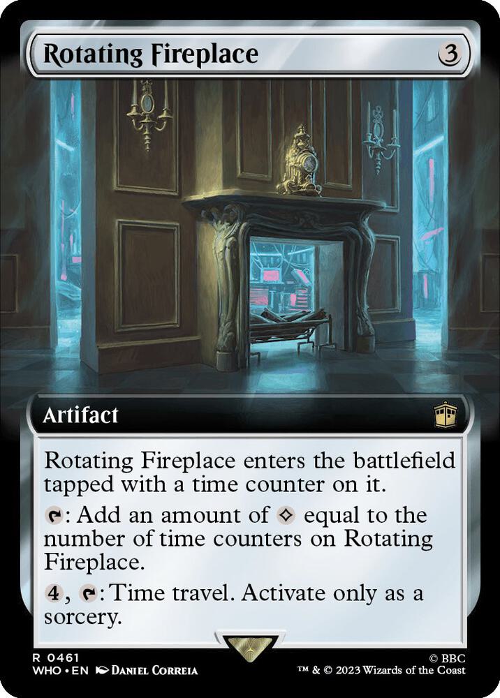Rotating Fireplace 461/331 (Universes Beyond: Doctor Who)  - Extended Art Foil | Good Games Modbury