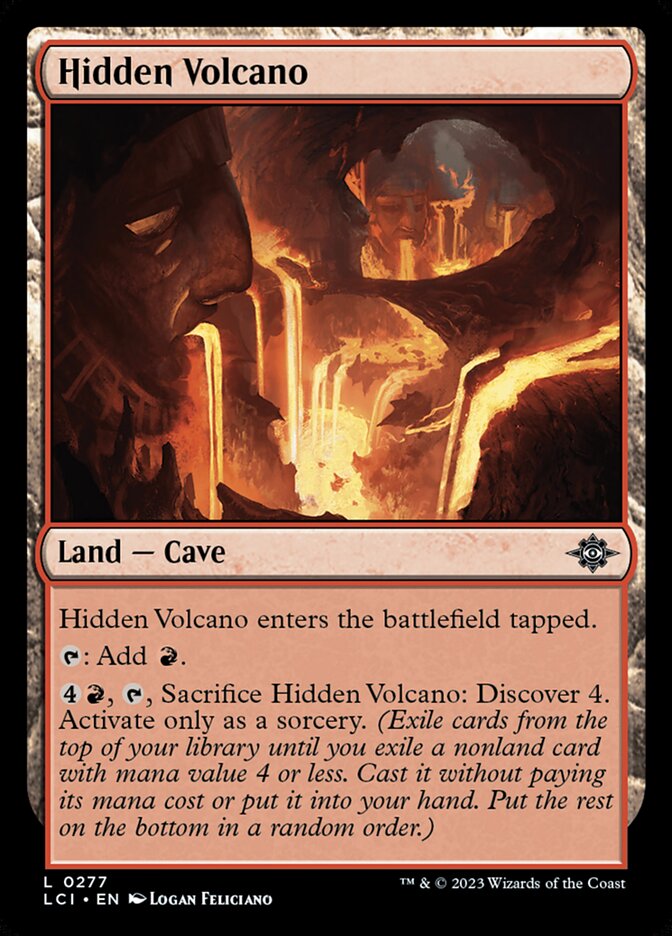 Hidden Volcano 277 (The Lost Caverns of Ixalan)  - Foil | Good Games Modbury