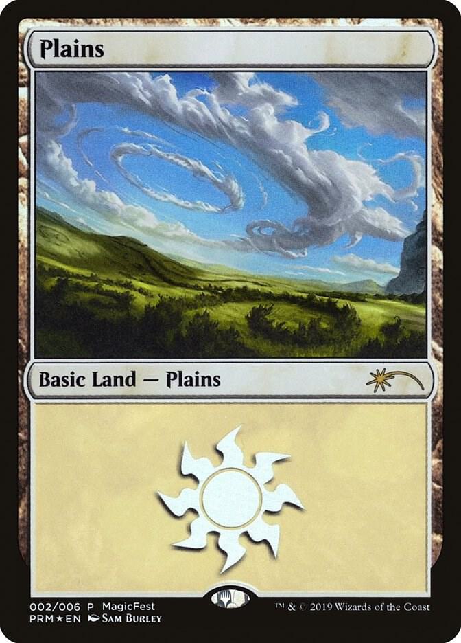 Plains 2/6 (MagicFest Cards)  - Foil | Good Games Modbury