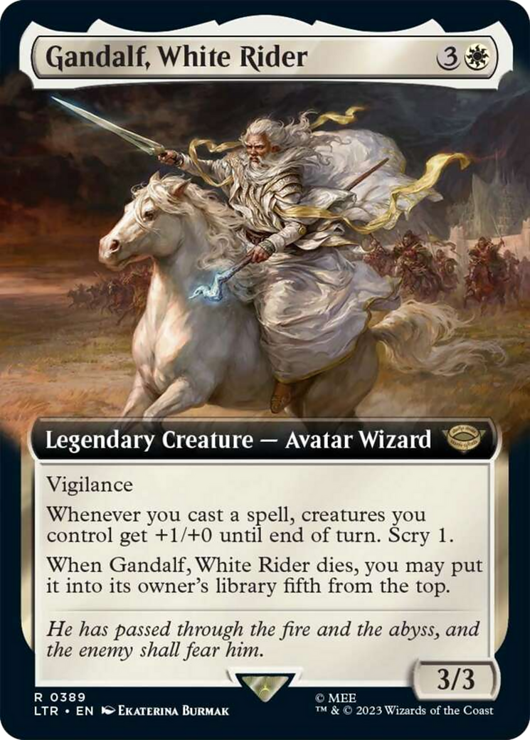 Gandalf, White Rider (Extended Art) [The Lord of the Rings: Tales of Middle-Earth] | Good Games Modbury