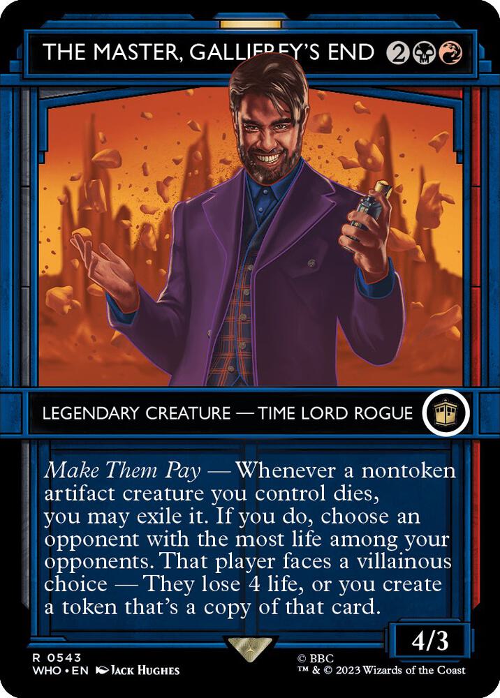 The Master, Gallifrey's End 543/331 (Universes Beyond: Doctor Who)  - Showcase Foil | Good Games Modbury