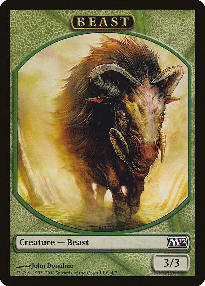 Beast Token [Magic 2012 Tokens] | Good Games Modbury