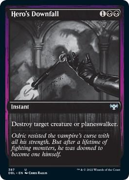 Heros Downfall 387 (Innistrad: Double Feature)  - Foil | Good Games Modbury