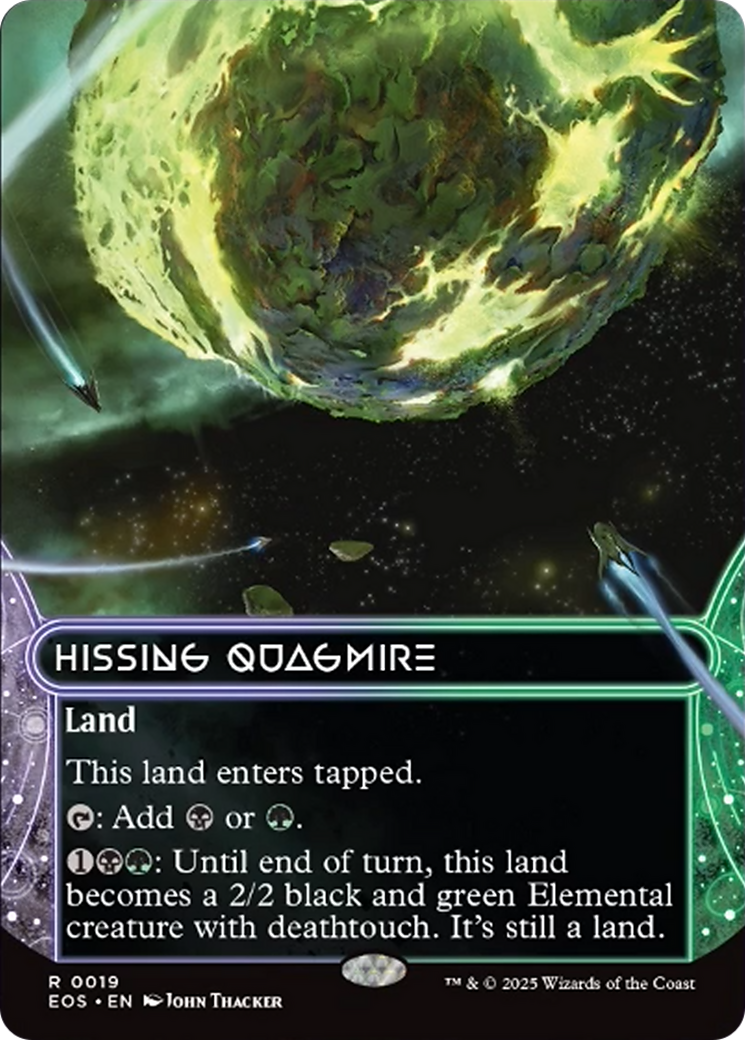 Hissing Quagmire (0019) (Borderless) [Edge of Eternities: Stellar Sights] | Good Games Modbury