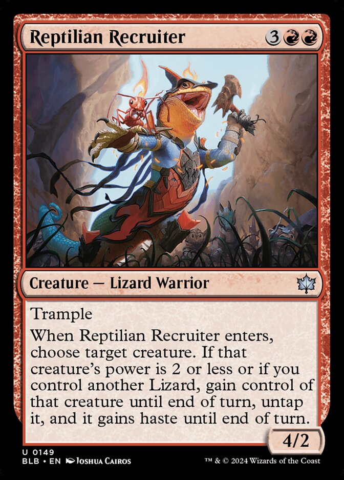Reptilian Recruiter 149/281 (Bloomburrow)  | Good Games Modbury