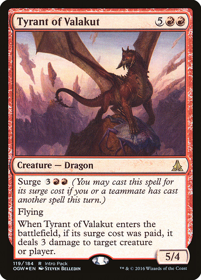 Tyrant of Valakut (Intro Pack) [Oath of the Gatewatch Promos] | Good Games Modbury