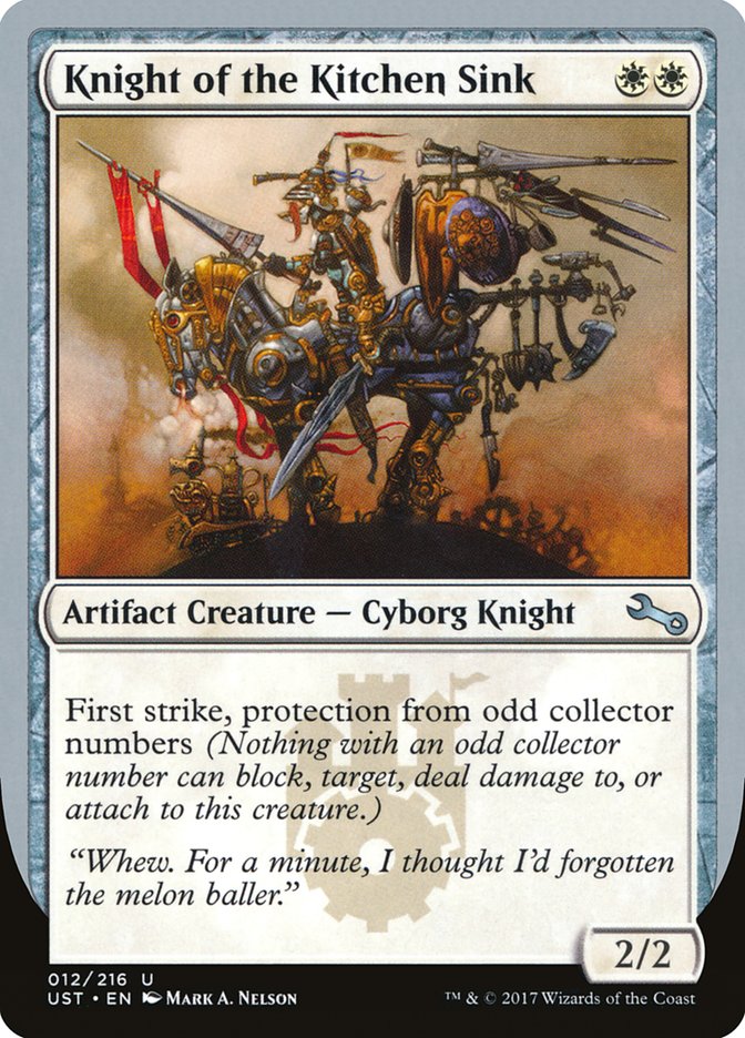 Knight of the Kitchen Sink 12/216 (Unstable)  - Foil | Good Games Modbury