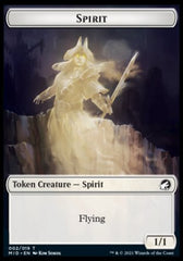 Wolf // Spirit Double-Sided Token [Innistrad: Midnight Hunt Tokens] | Good Games Modbury