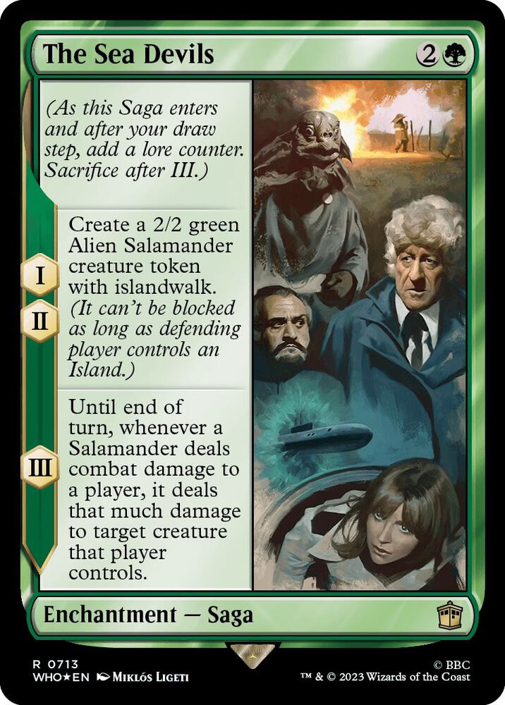 The Sea Devils 713/331 (Universes Beyond: Doctor Who)  - Surge Foil | Good Games Modbury