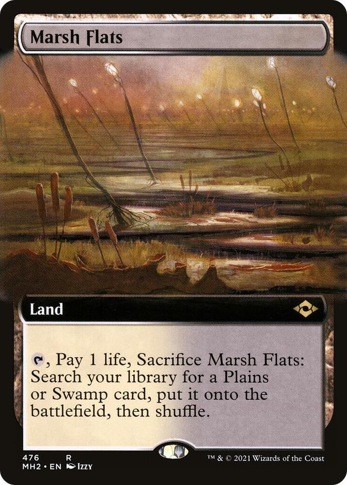 Marsh Flats Extended Art 476 (Modern Horizons 2)  - Foil | Good Games Modbury