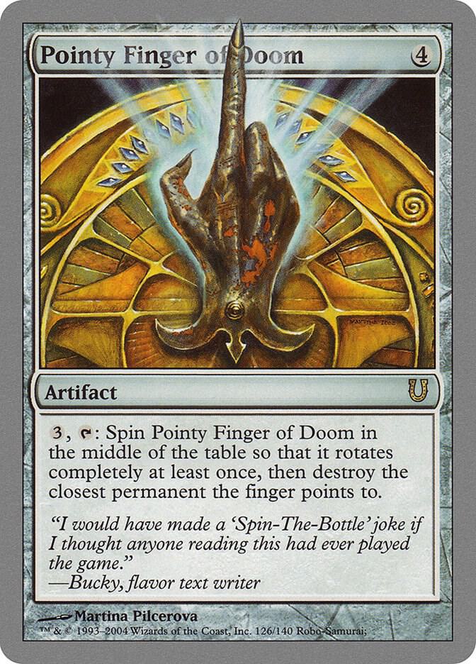 Pointy Finger of Doom 126/140 (Unhinged)  - Foil | Good Games Modbury