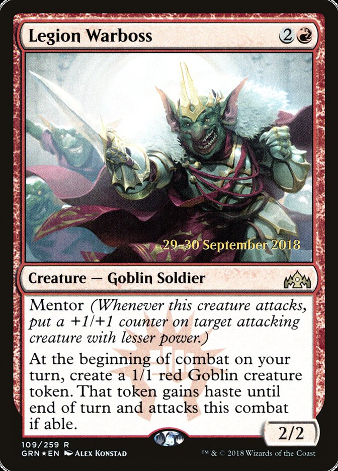 Legion Warboss [Guilds of Ravnica Prerelease Promos] | Good Games Modbury