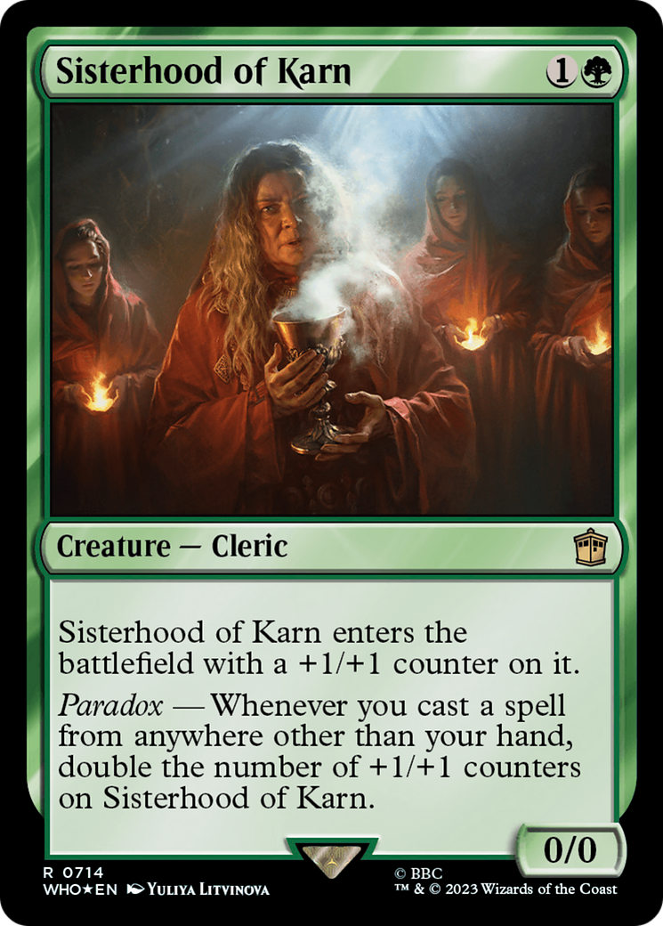 Sisterhood of Karn (Surge Foil) [Doctor Who] | Good Games Modbury