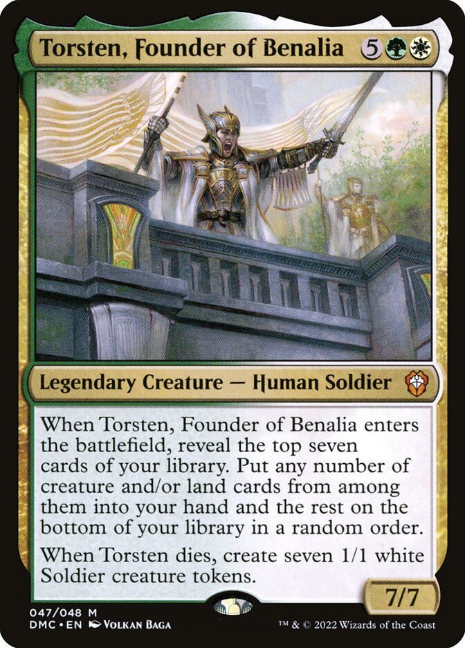 Torsten, Founder of Benalia 47/50 (Commander: Dominaria United)  | Good Games Modbury