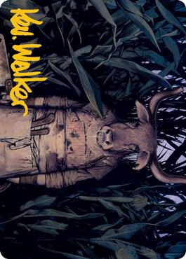 Fleshtaker Art Card Gold Stamped Signature 61 (Art Series: Innistrad: Midnight Hunt)  | Good Games Modbury