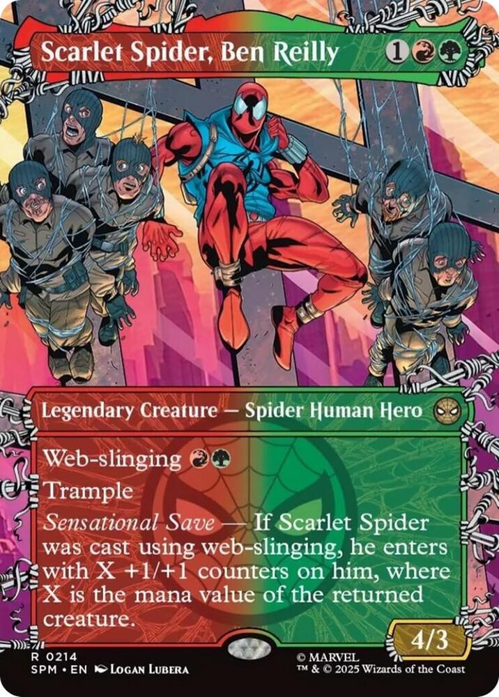 Scarlet Spider, Ben Reilly 214/198 (Marvel's Spider-Man)  - Showcase | Good Games Modbury