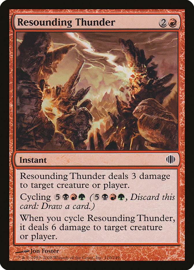 Resounding Thunder 110/249 (Shards of Alara)  - Foil | Good Games Modbury