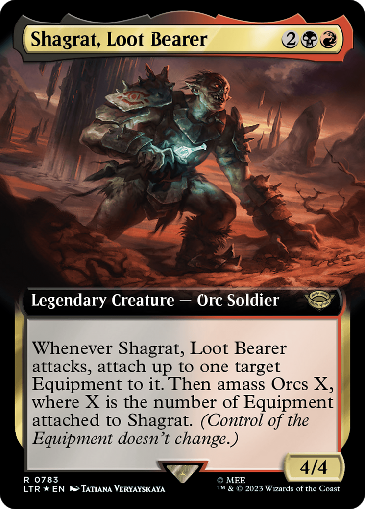 Shagrat, Loot Bearer (Extended Art) (Surge Foil) [The Lord of the Rings: Tales of Middle-Earth] | Good Games Modbury