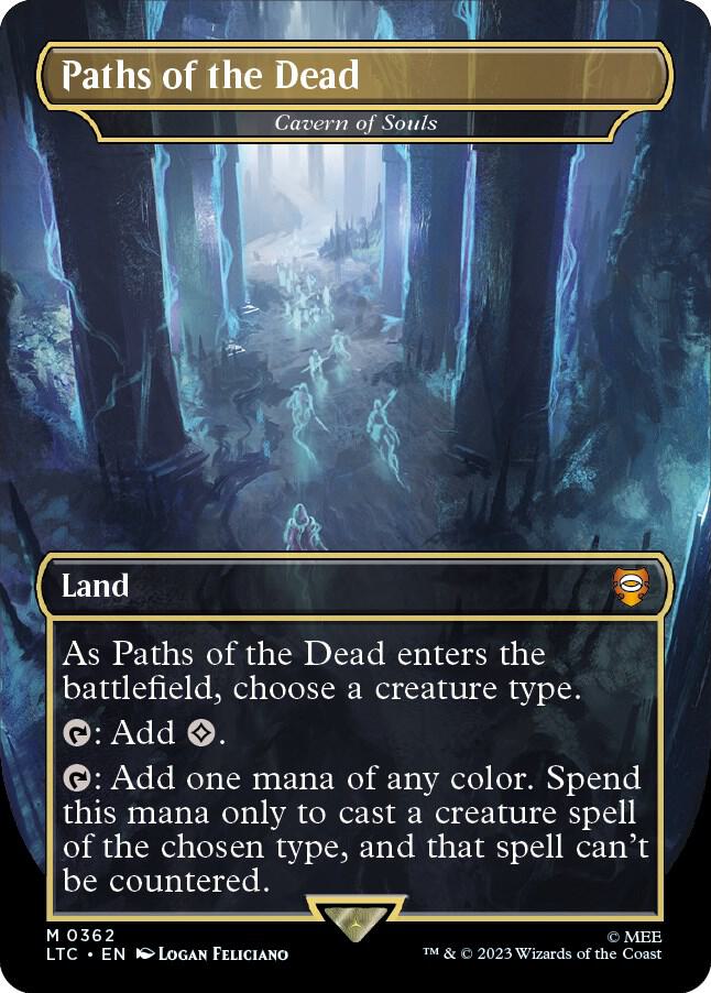 Paths of the Dead Cavern of Souls Borderless 362 (Commander: The Lord of the Rings: Tales of Middle-earth)  - Borderless Foil | Good Games Modbury
