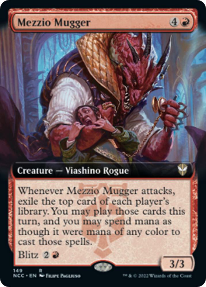 Mezzio Mugger Extended Art 149 (Commander: Streets of New Capenna)  | Good Games Modbury