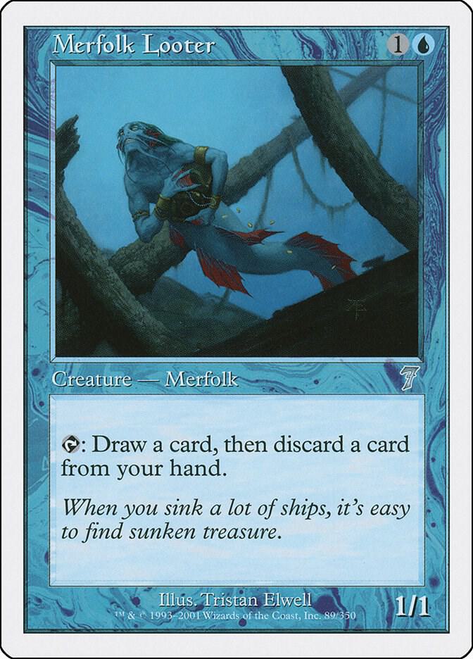 Merfolk Looter 89/350 (7th Edition)  | Good Games Modbury