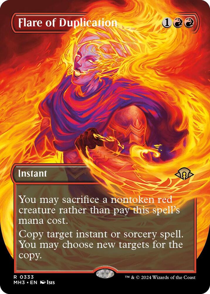 Flare of Duplication 333 (Modern Horizons 3)  - Borderless Foil | Good Games Modbury