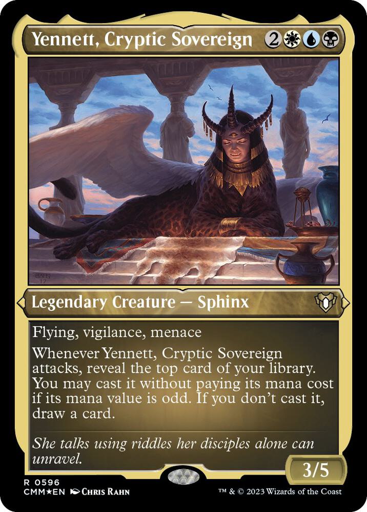 Yennett, Cryptic Sovereign 596/451 (Commander Masters)  - Etched Foil | Good Games Modbury