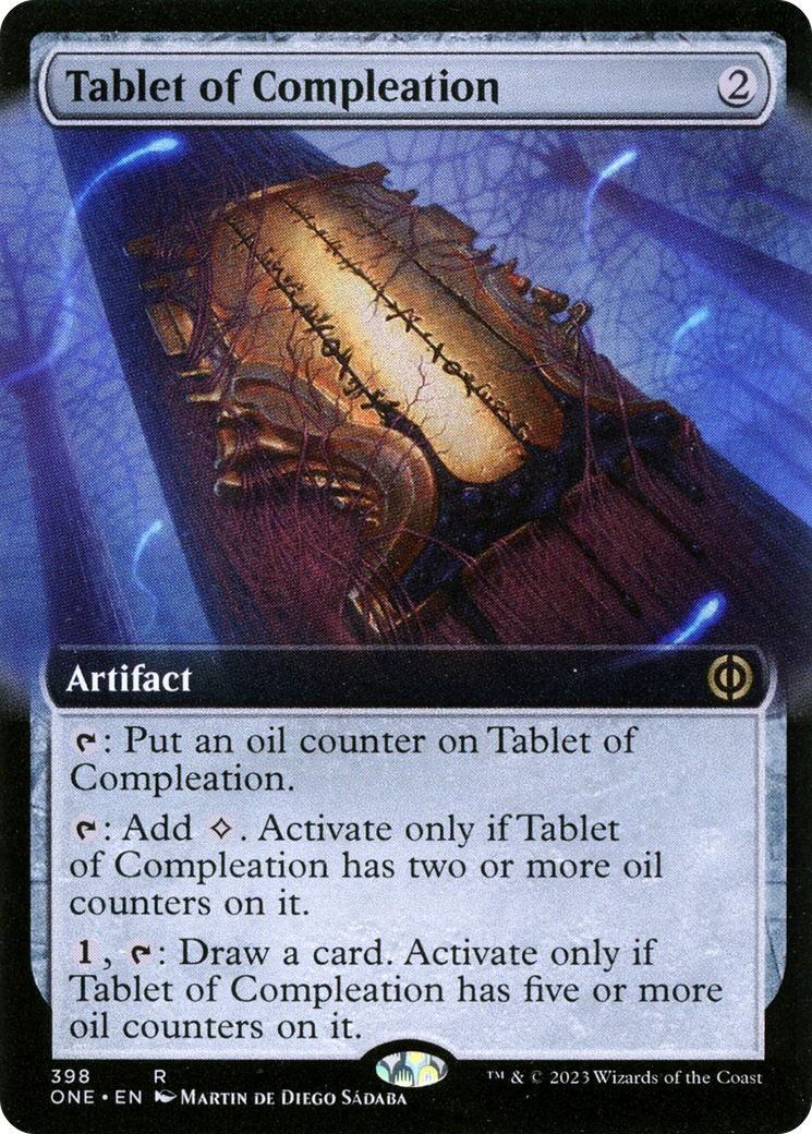 Tablet of Compleation (Extended Art) [Phyrexia: All Will Be One] | Good Games Modbury