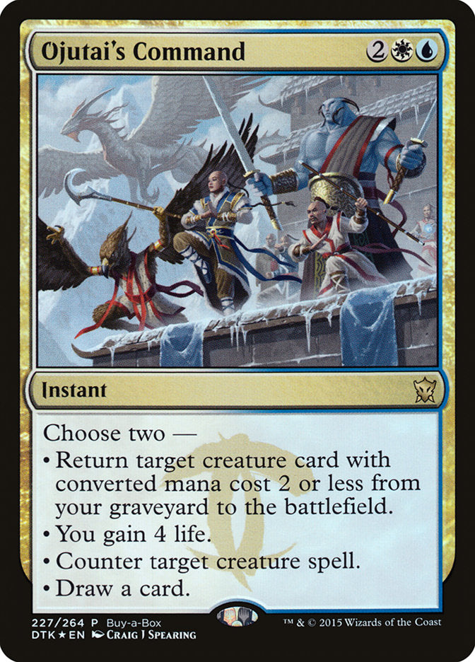 Ojutai's Command (Buy-A-Box) [Dragons of Tarkir Promos] | Good Games Modbury